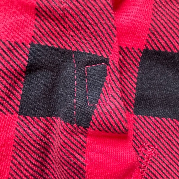 Cat & Jack Toddler Girls' Adaptive Short Sleeve Holiday Dress red plaid Size 5T - Picture 3 of 7